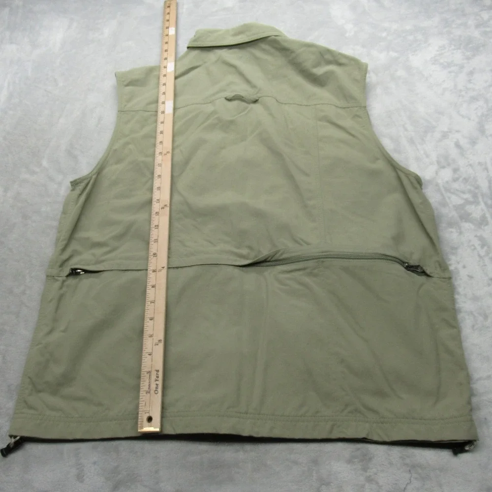 Columbia GRT Vest Mens XL Beige Pockets Fishing Hiking Utility Gorpcore‎ Outdoor